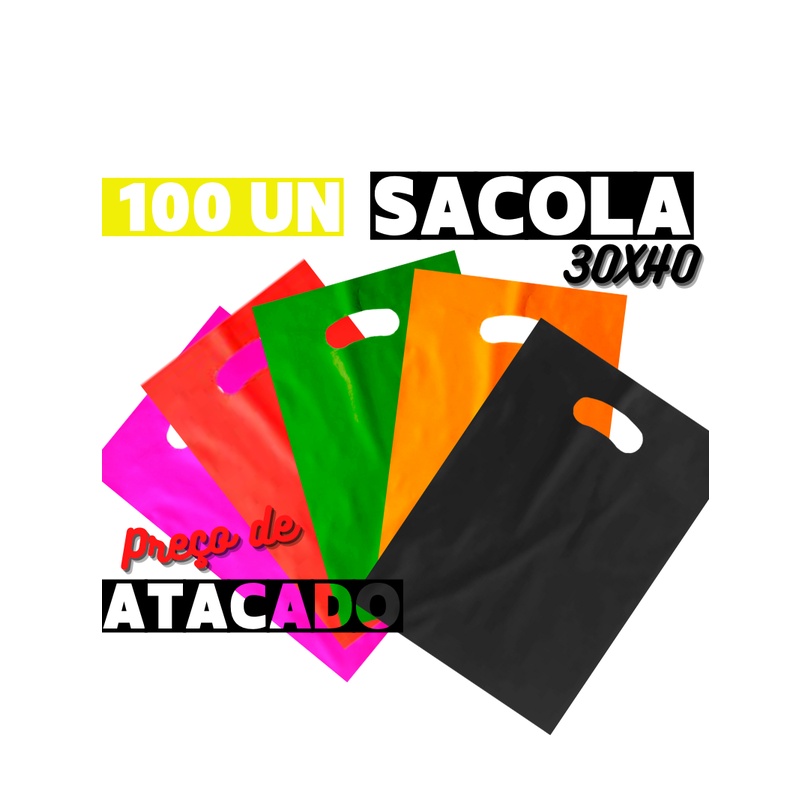 Sacola Boca de Palhaço 30x40 C/100 unidades