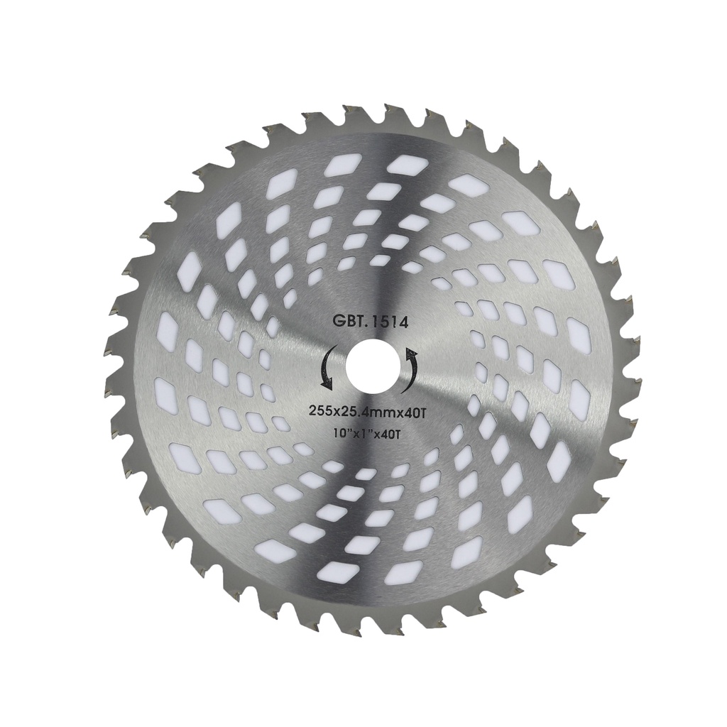 Lâmina Serra Circular para Roçadeira Videa, 40 dentes 255x25.4mm ELITOP