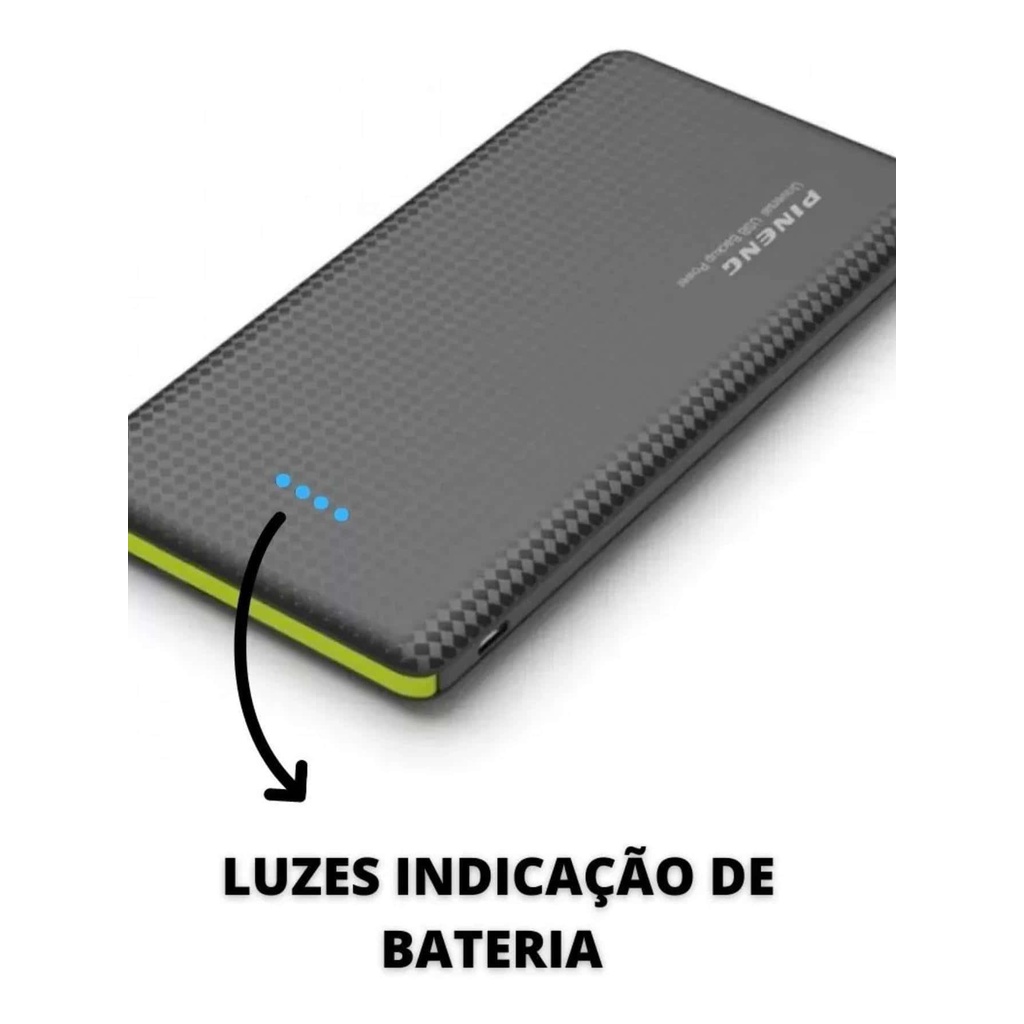 Carregador Pineng Portátil Turbo Power Bank 10000mah/5000mah Universal