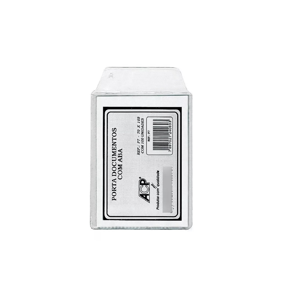 Porta Documento Com Aba Com 100 Unidades- P7