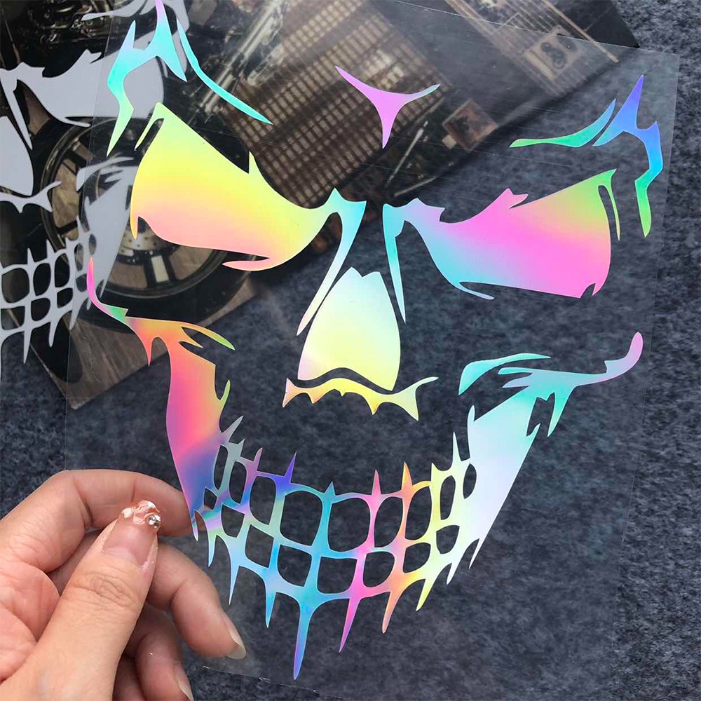 Skull Bones Sticker Água Proteção Solar Solarreflexiva Motocicleta Autocolante Decalque Corpo De Motocicletas Accessori