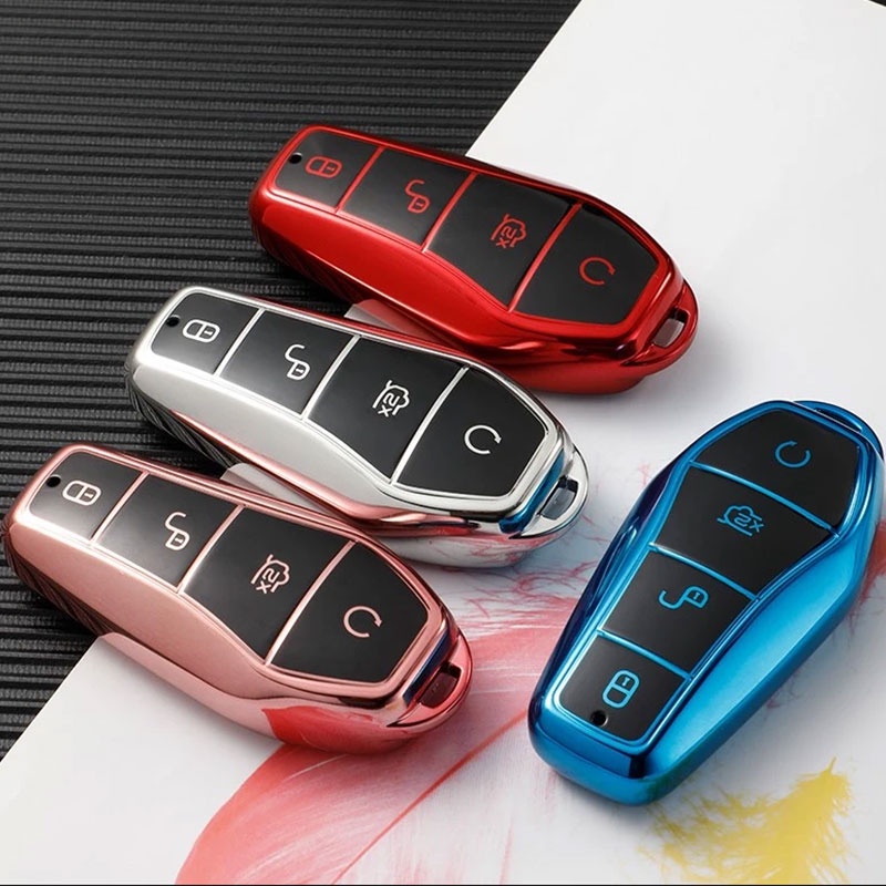 Capa Protetora Para Controle Remoto Do Carro TPU Durável BYD Dolphin Min Yuan EV Plus Qin Plusdmi Atto 3 Accessories
