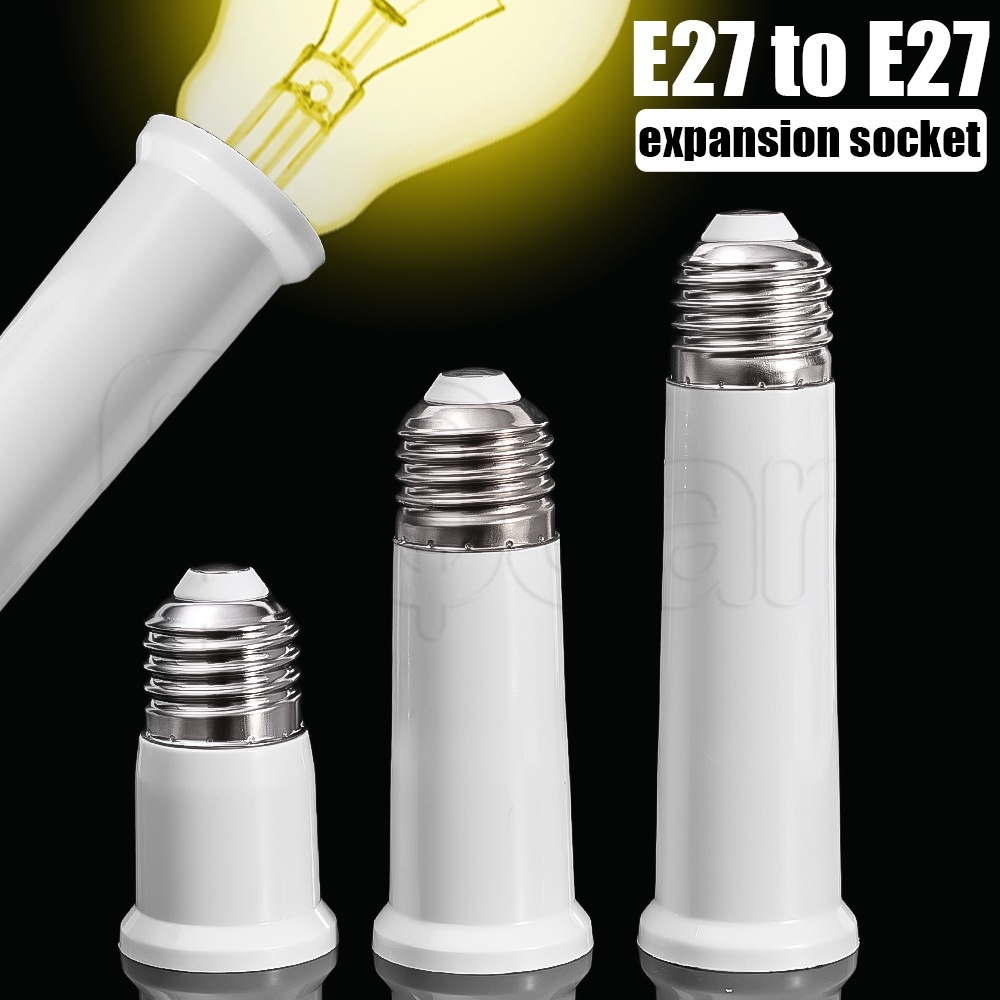 65mm 95mm 120mm E27 A E27 Adaptador De Soquete Extensor De Lâmpada/De Parafuso Extensão De Luz LED Suporte