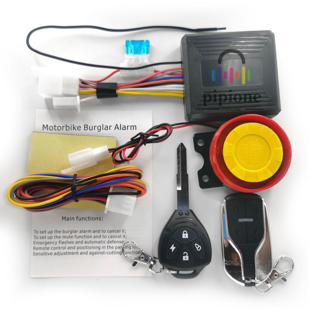 Sistema De Alarme Anti-Roubo Para Motocicleta Parada De Partida Remota Sem Fio Do Motor Com Chave Controlador Remoto Buzina MOTO3.29 De 12 V