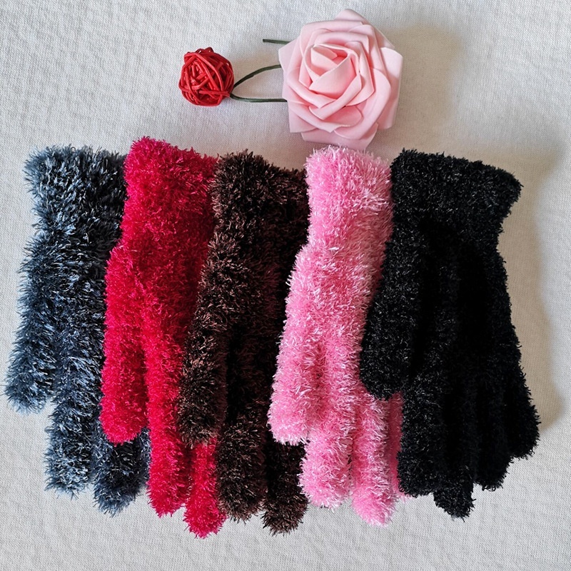 Luvas de Peluda Bem Fofinho Inverno Frio Adulto 