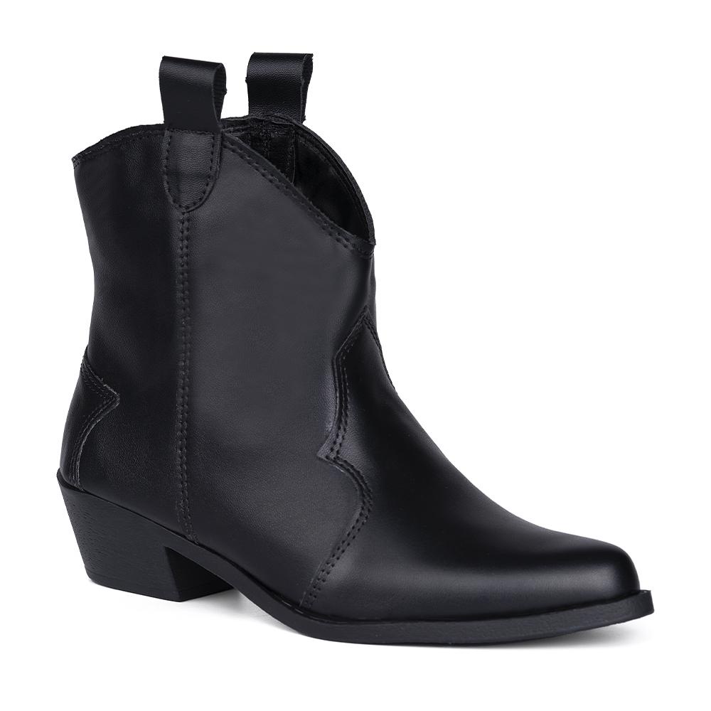 Bota Texana Infantil Menina Fashion Western Country Bico Fino Cano Baixo Estilosa Confortável