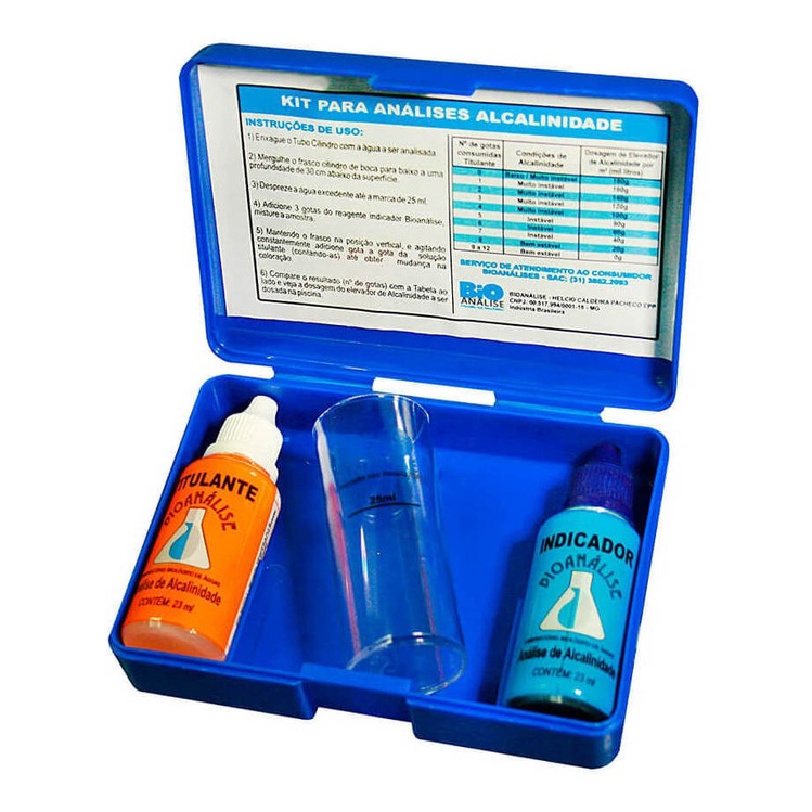 Kit Teste De Alcalinidade Para Piscina