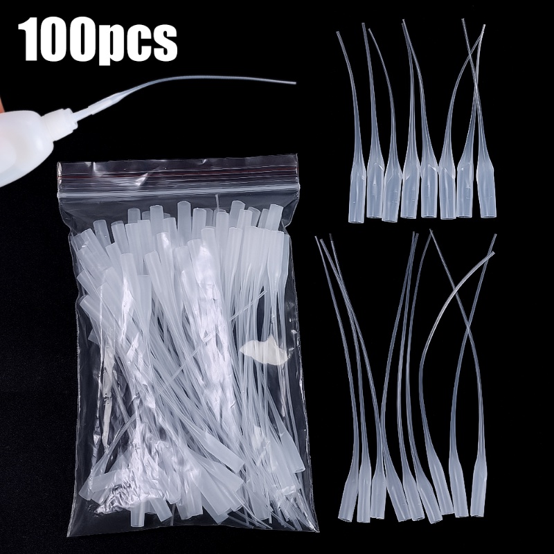 100Pcs 401/502 Super Cola Instantânea Bocal De Tubo Alongado