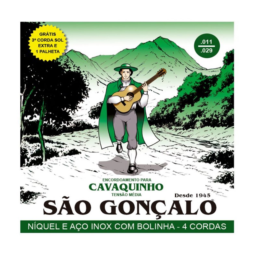 Encordoamento São Gonçalo Cordas para Cavaco com Bolinha