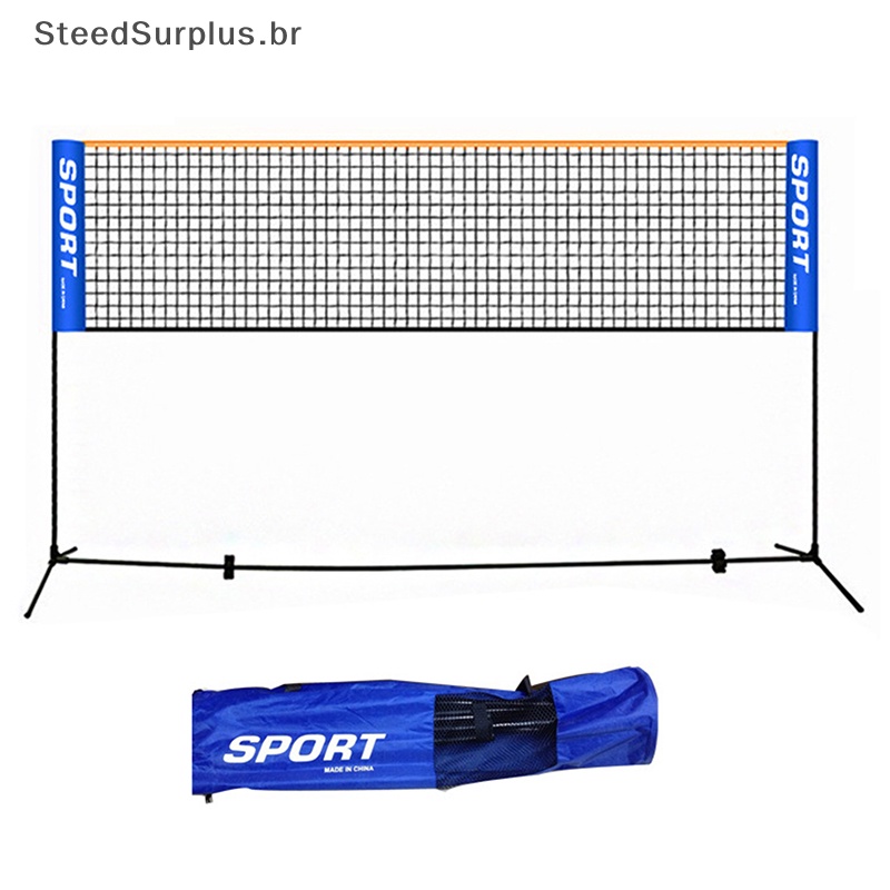 SS Portátil Dobrável Padrão Rede De Badminton Interior Esportes Ao Ar Livre Voleibol Tênis Treinamento Redes Quadradas M