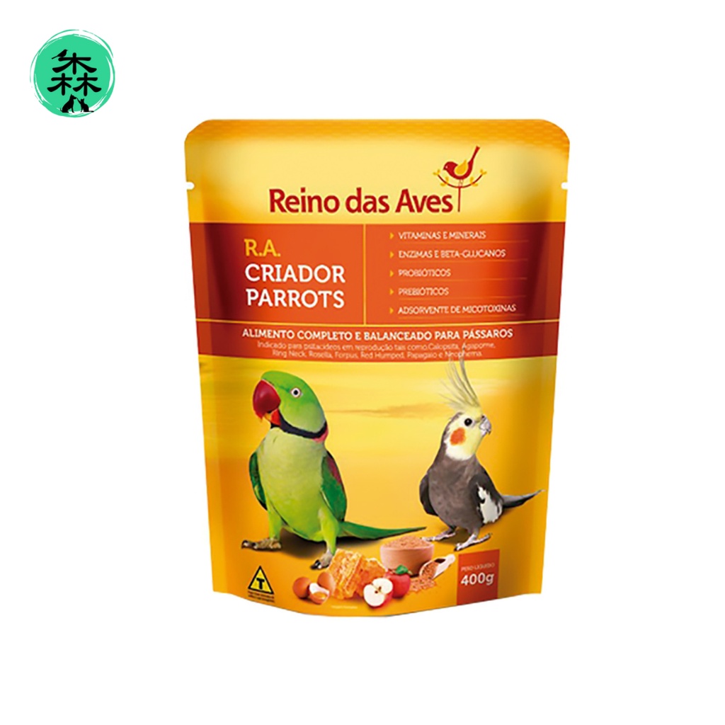 R.A CRIADOR PARROTS 4 KG - Reino das Aves