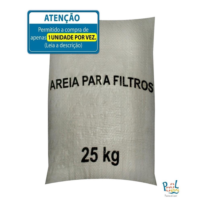 Saco De Areia Especial Para Filtro De Piscina- 25kg