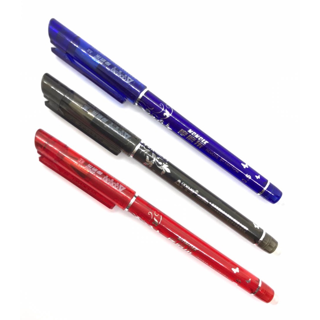 3 Canetas Gel Apagável Caneta Mágica Ponta 0.5mm