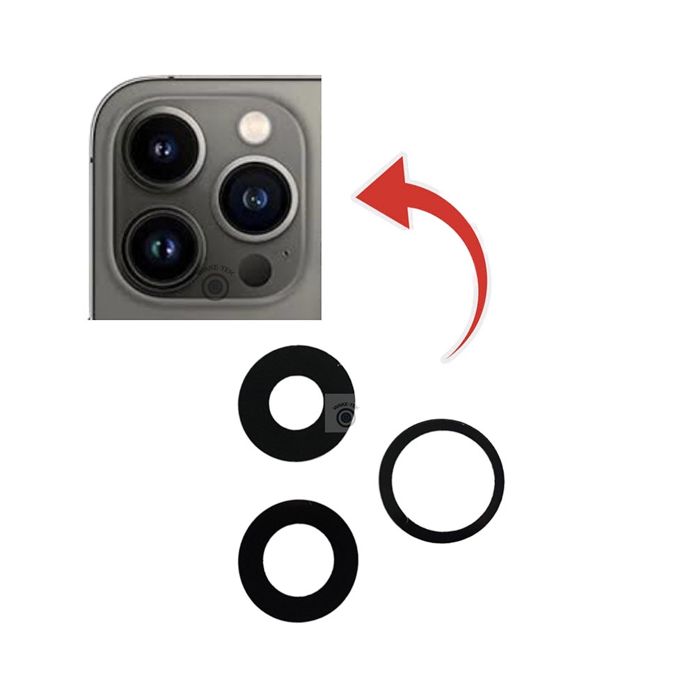 Lente Vidro Camera Traseira - Compativel 13 Pro