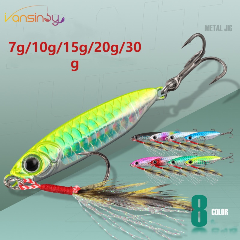 iscas artificial jig de pesca Com Anzol 7g/10g/15g/20g/30g A Laser forma de jig