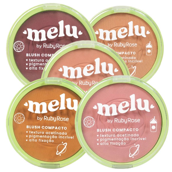 Blush Compacto Ruby Rose Melu RR 871