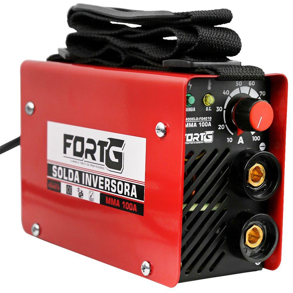 Máquina Inversora de Solda 220V MMA 100A com Acessórios Classe de Isolamento F IP21S - FortG