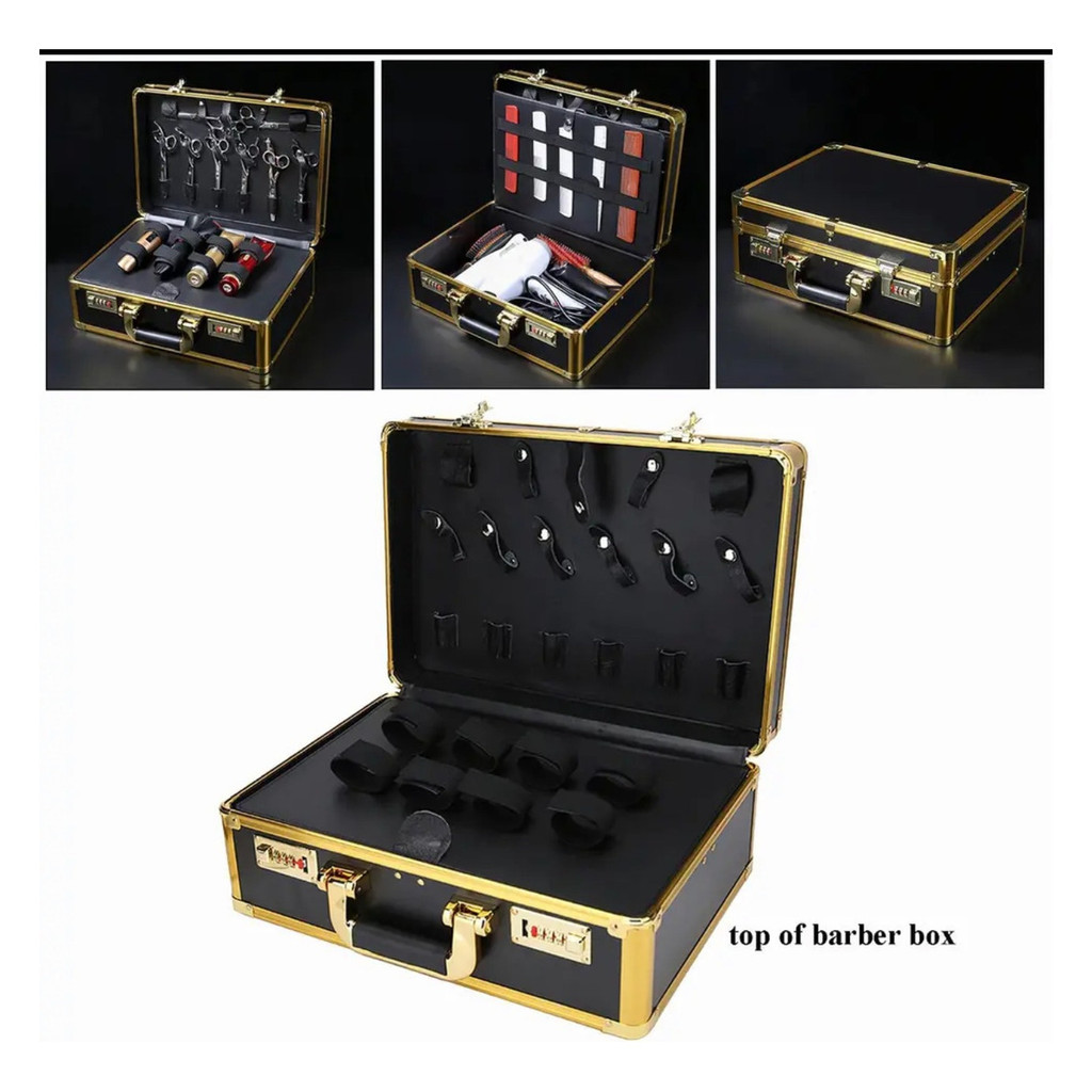 Maleta Para Barbeiro Probarber Premium Quadrada Luxo
