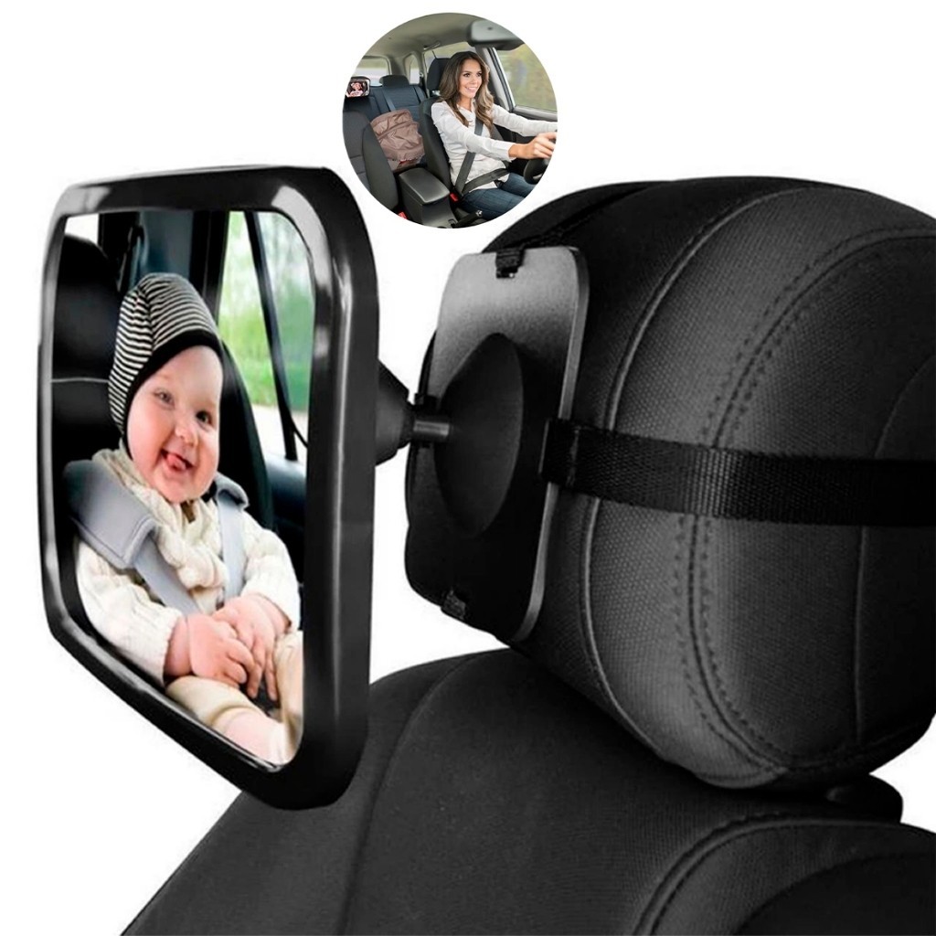 Espelho Retrovisor Banco Traseiro Bebê Conforto Cadeirinha Campo de visão amplo Material inquebrável