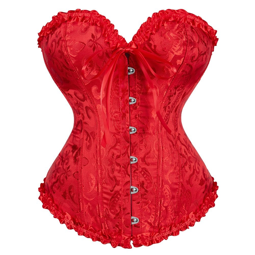 Espartilho Feminino Floral Corpete Mulletes Renascentista Vintage Bustier Top Traje Halloween