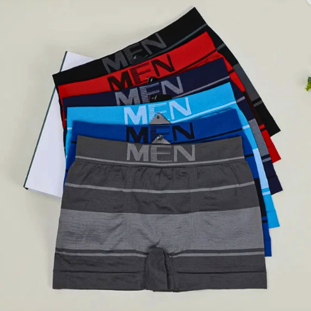 Kit 6 Boxers De Microfibra / Cueca Masculina Cores Sortidas