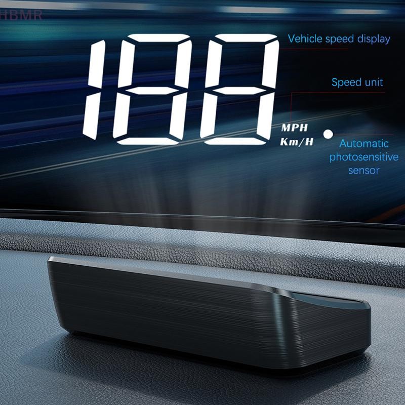 [HBMR] Velocímetro De Carro HUD GPS Up Display Medidor De Velocidade Digital Projetor De Pára-Brisa Para Veículos Caminh