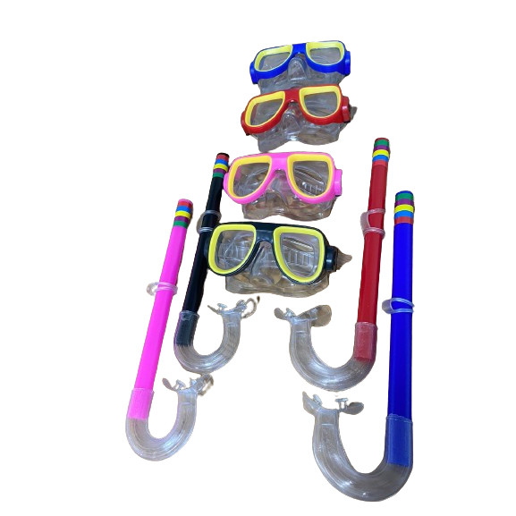 Kit Mergulho Snorkel Óculos Máscara Piscina Praia Banho Natação Infantil WJ-512