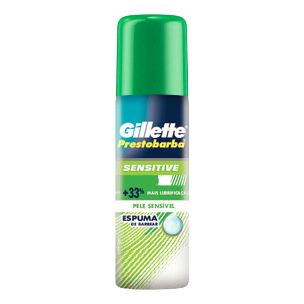 Kit 3 Espuma De Barbear Gillette Prestobarba Sensitive 56g