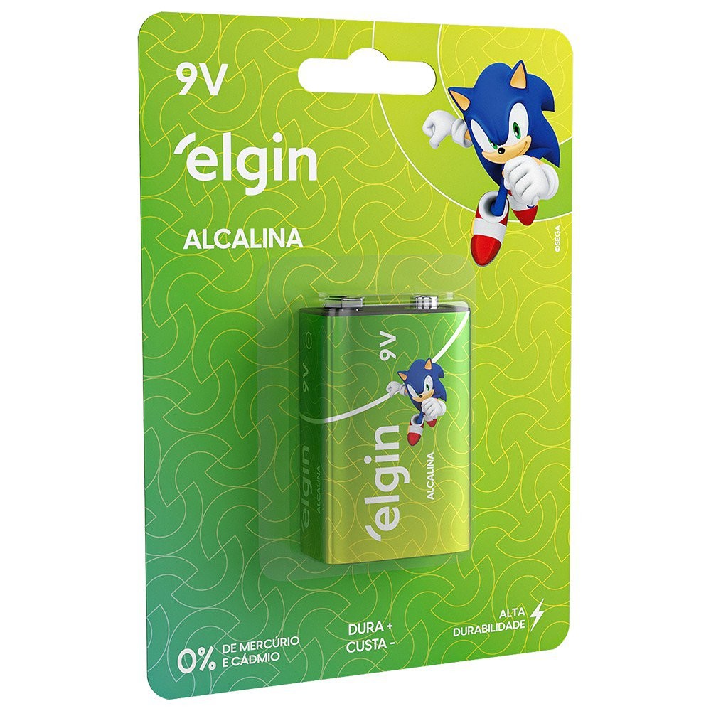 Bateria Alcalina Elgin - 9V