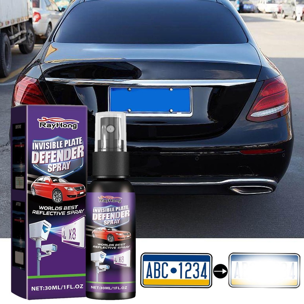 Spray Para Número De Placa De Carro , Revestimento Transparente Invisível , Proteção Painel cupionbr