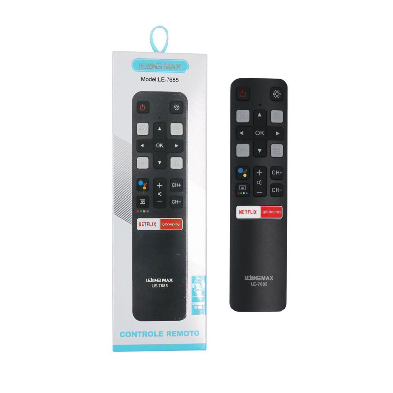 Controle Remoto Compatível com Tcl Semp Toshiba Rc802v Com Comando De Voz