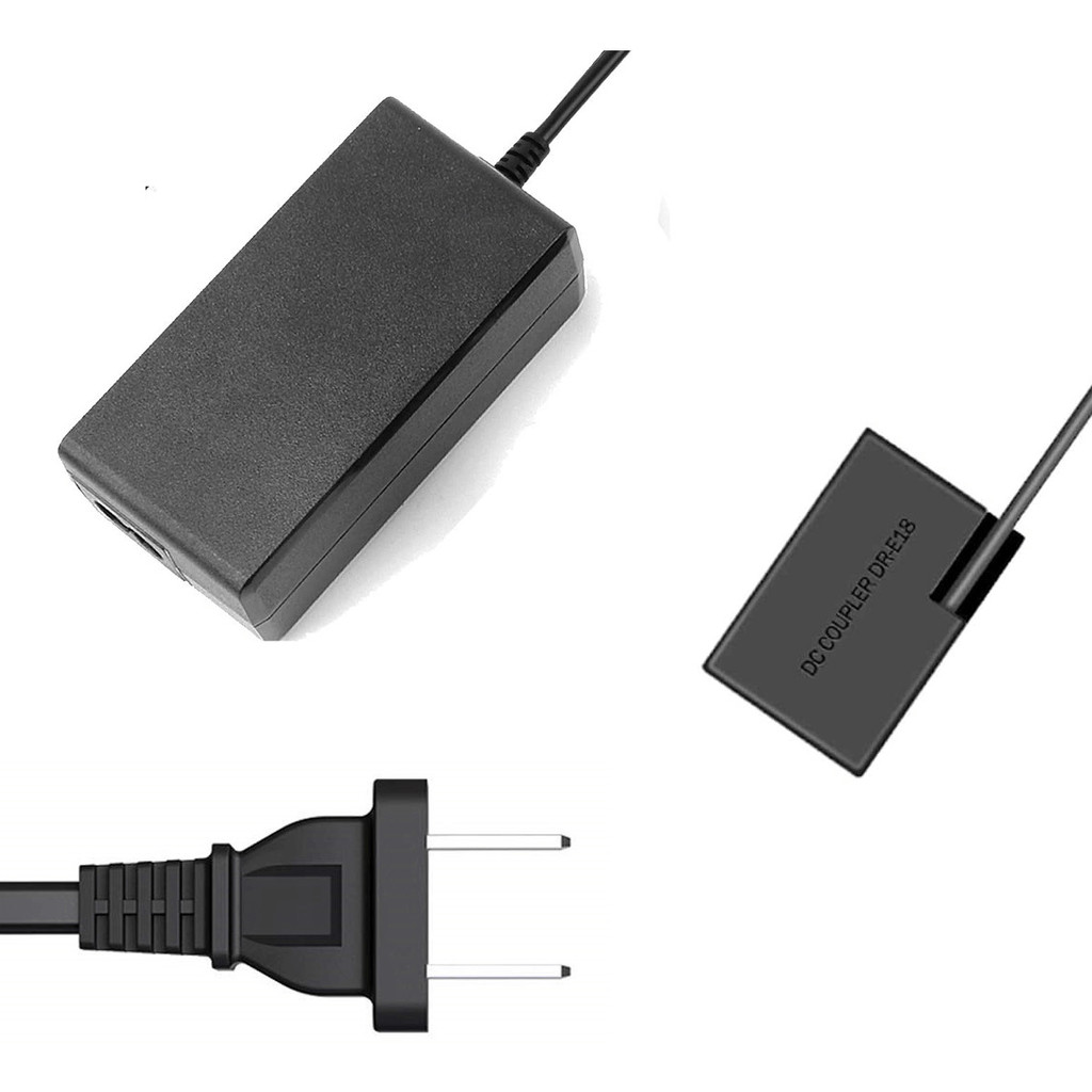Adaptador CA ACK-E18 com Acoplador Dummy DR-E18 para Bateria Canon LP-E17 (Bivolt)