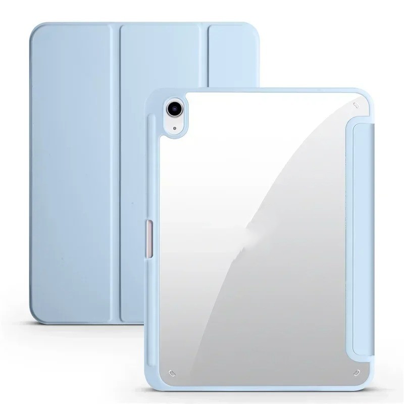 Capa 3 dobrar acrílica magnética com slot para caneta Para Tab Compativel Samsung S10 S6 lite S9 FE A9 Qualidade Premium