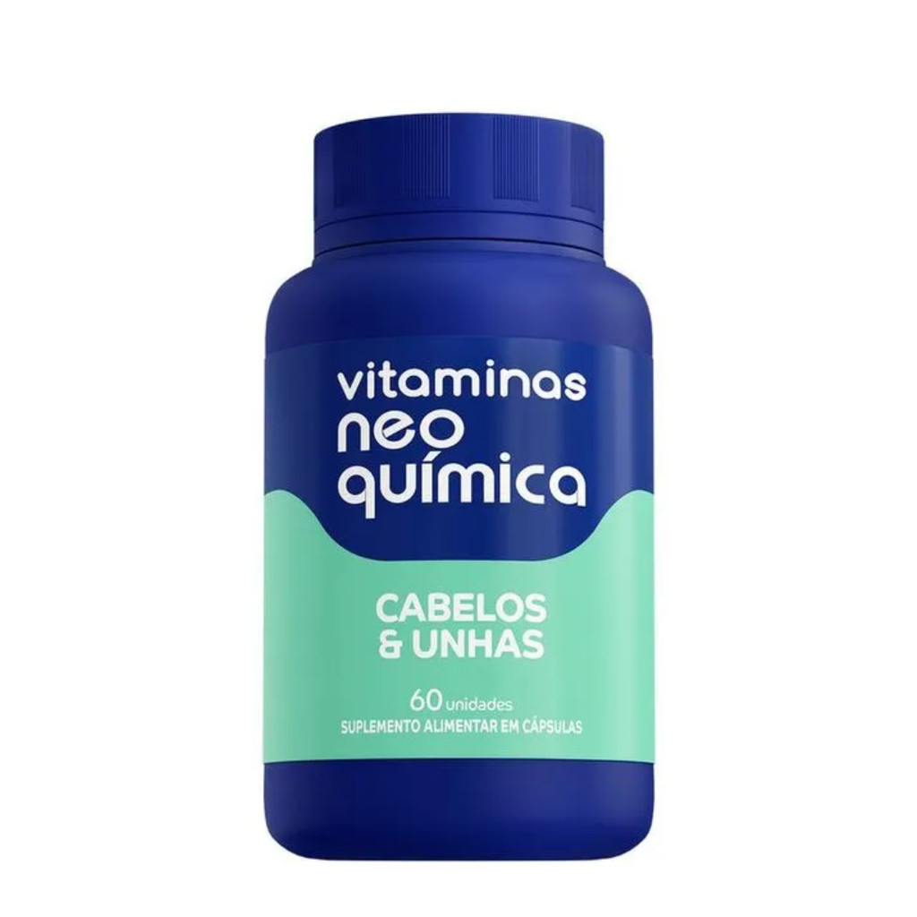 Cabelos Fortes e Unhas Resistentes com Neo Química – 60 Cápsulas