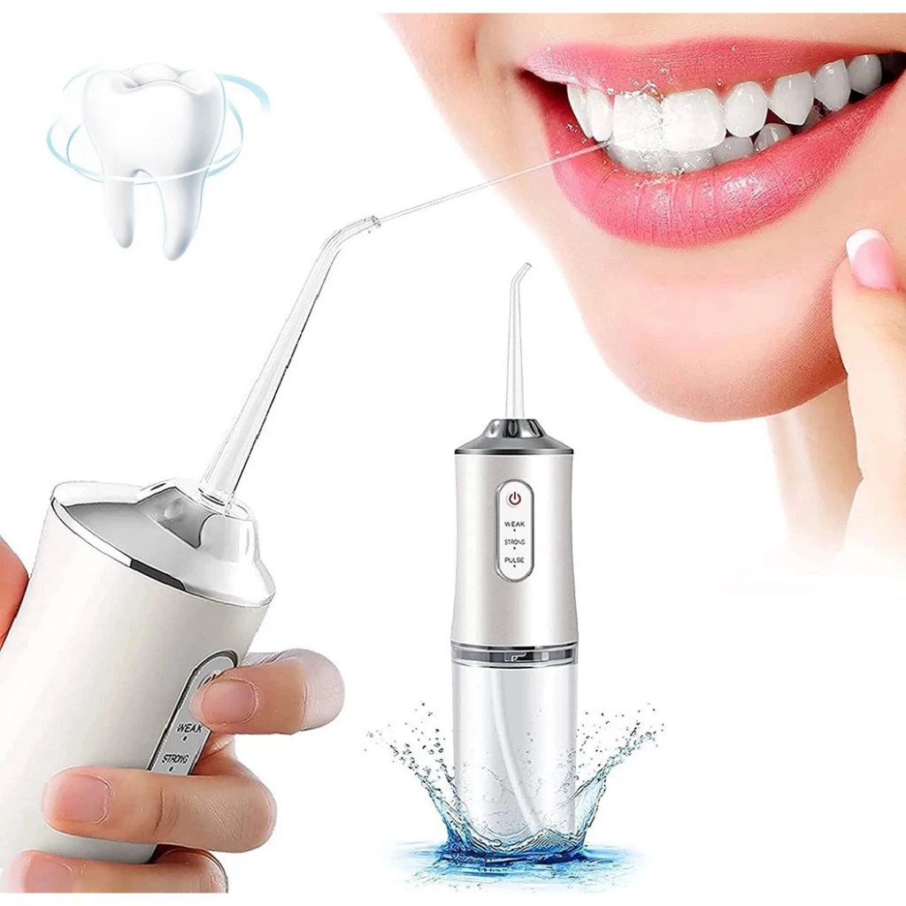 Irrigador Oral Portátil Recarregável 220ml com 3 Modos de Uso