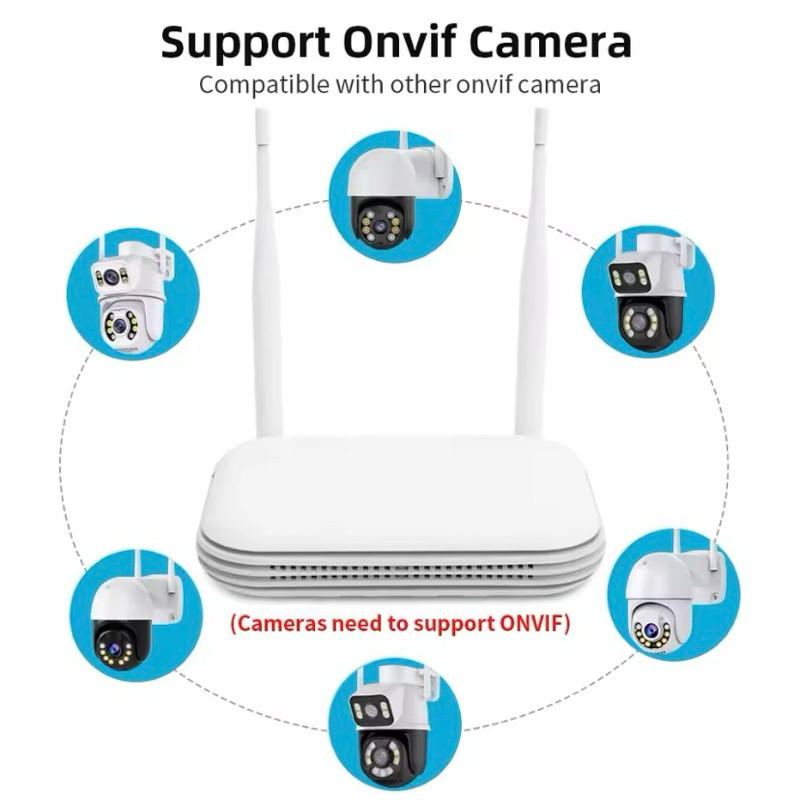Gravador de imagem NVR P/ 8 câmeras 1080P HD IP ICSee