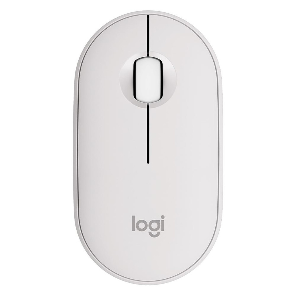 Mouse Logitech Pebble 2 M350s, Bluetooth, Clique Silencioso, Sem Fio, Branco - 910-007047