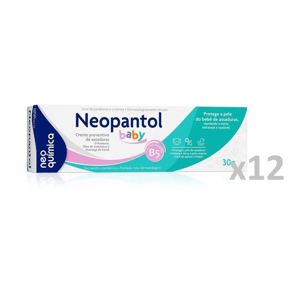 Kit 12 Pomada Para Assaduras Neopantol 30g - Neo Química