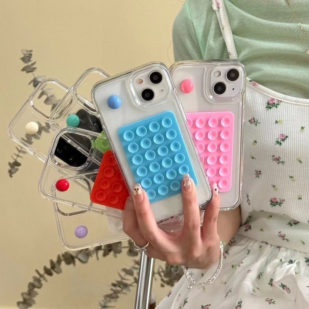 Suporte Ventosa Silicone Premium Capinha Celular para Superfícies Lisas