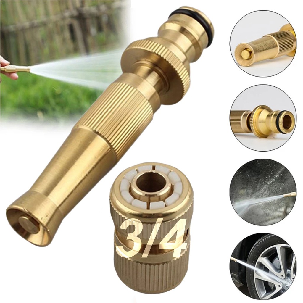Bico Esguicho Alta Pressão Pulverização P/ Mangueira 3/4''