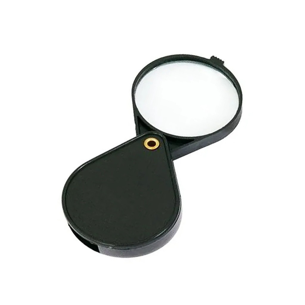 Lupa De Aumento Glass Lente Manual 60mm Leitura Estética