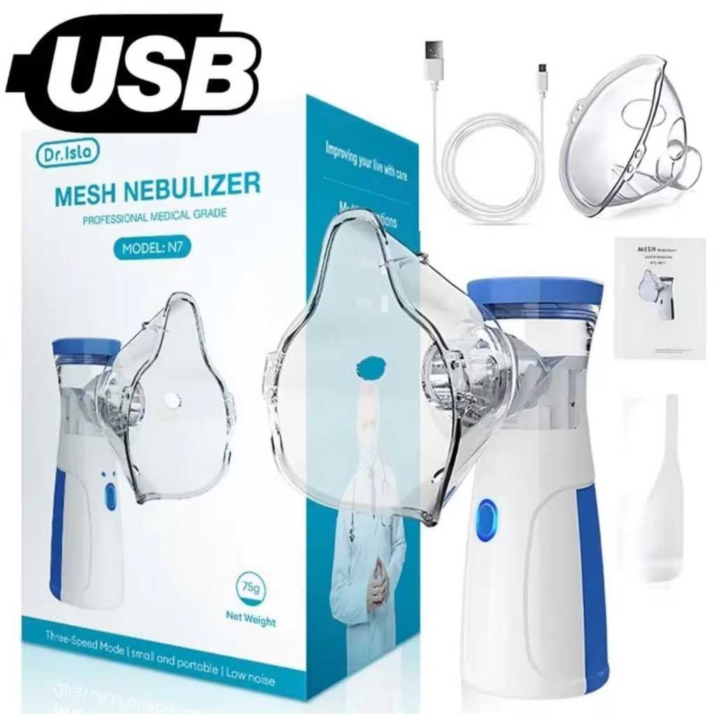 Inalador Ultrassônico Portátil Nebulizador USB Pilha Sem Fio - Pronta Entrega