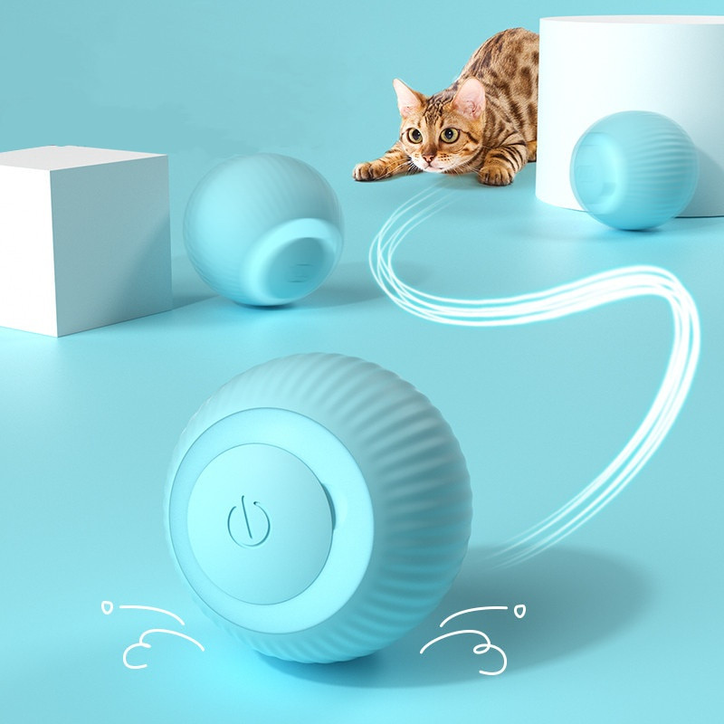 Gato Bola Brinquedo Elétrico USB – Rotação Automática Inteligente