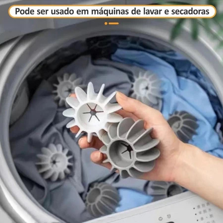 Kit 6/12/18/24Removedor de Pelos Mágico Reutilizável de Máquina de Lavar Bolas Lavanderia Ferramentas Limpeza