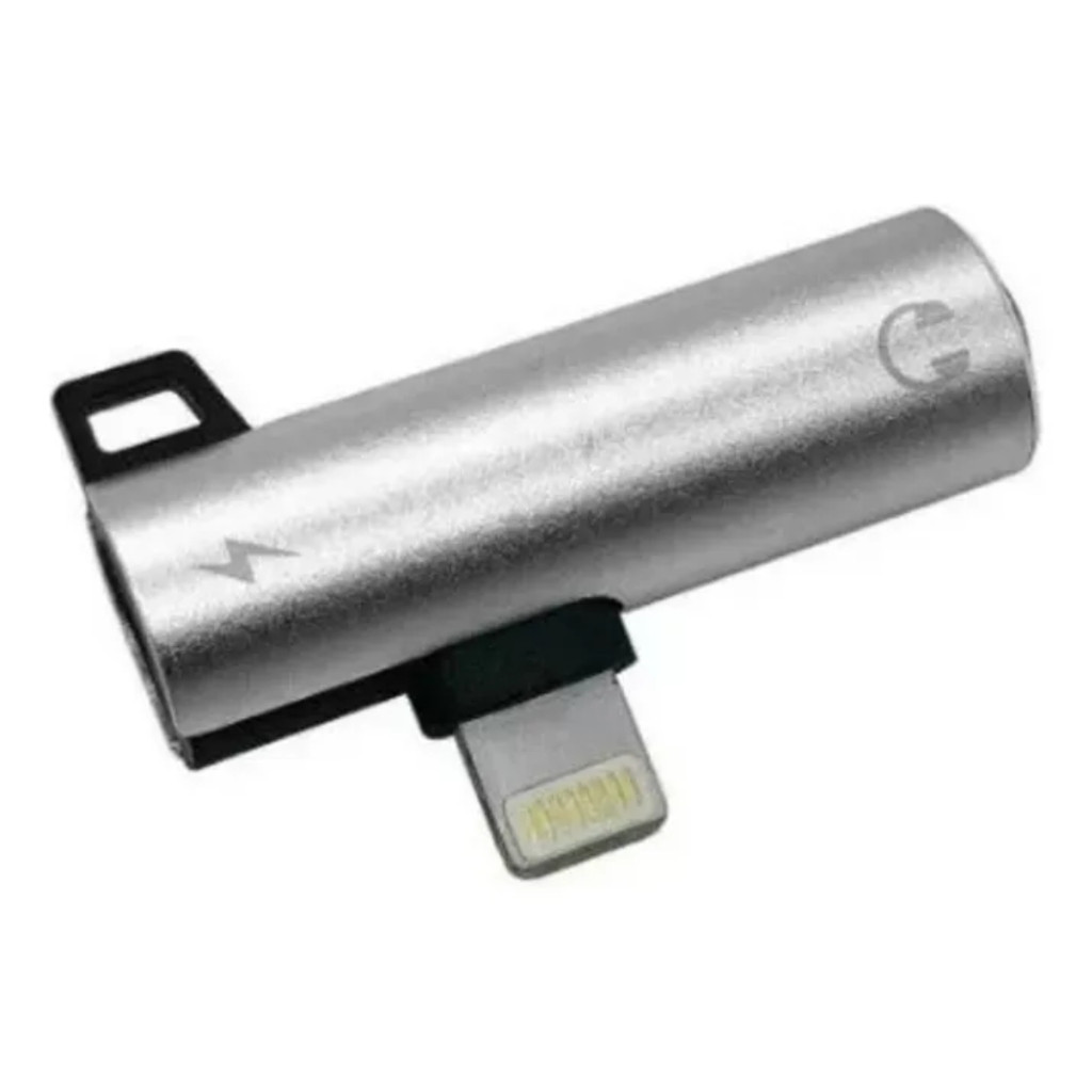 Adaptador Para iPhone Com Conector De Fone E Carregador
