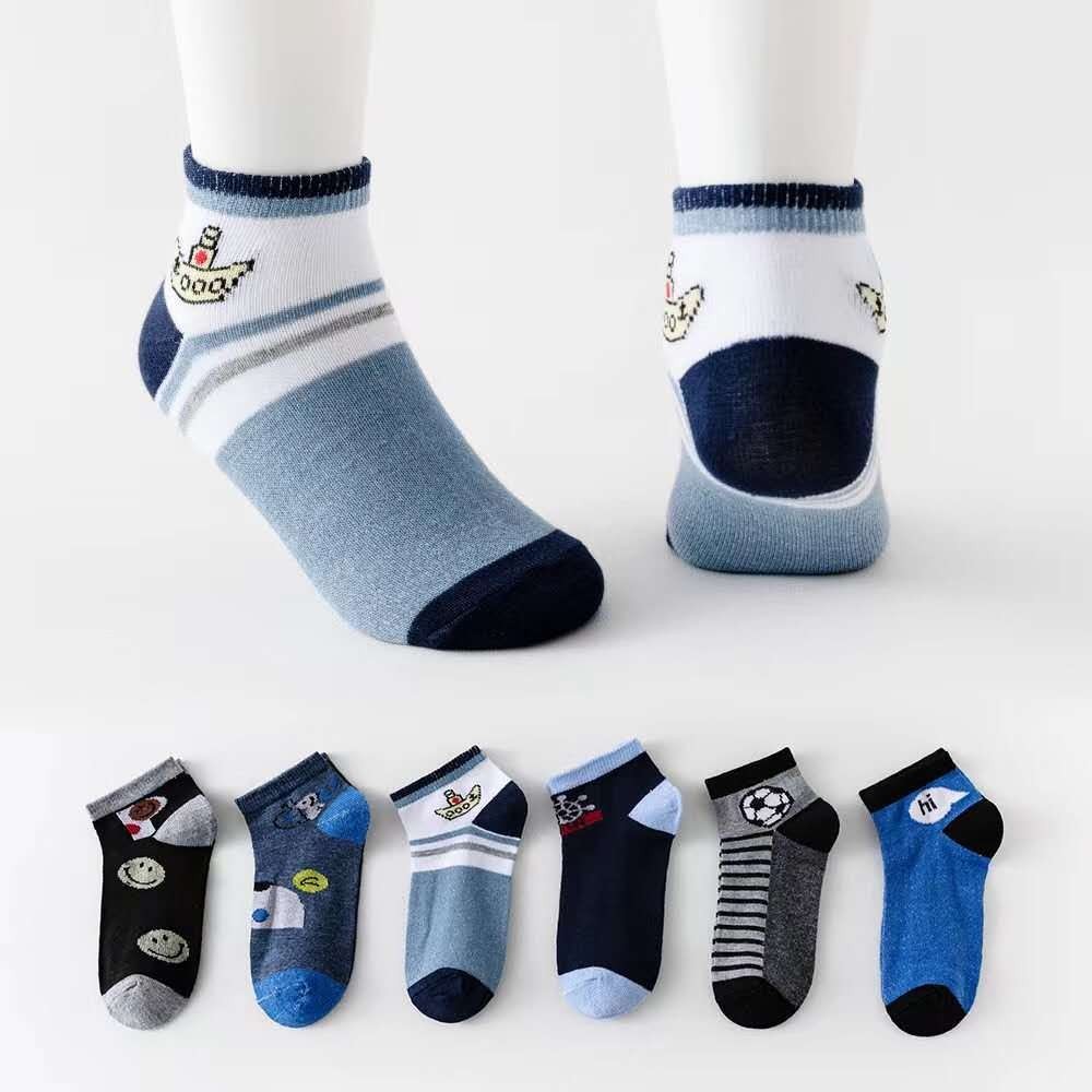 Kit 1 Ate 24 Pes Meia Infantil Menino Feminino 75% Algodao de Criança 1 a 9 anos 6810