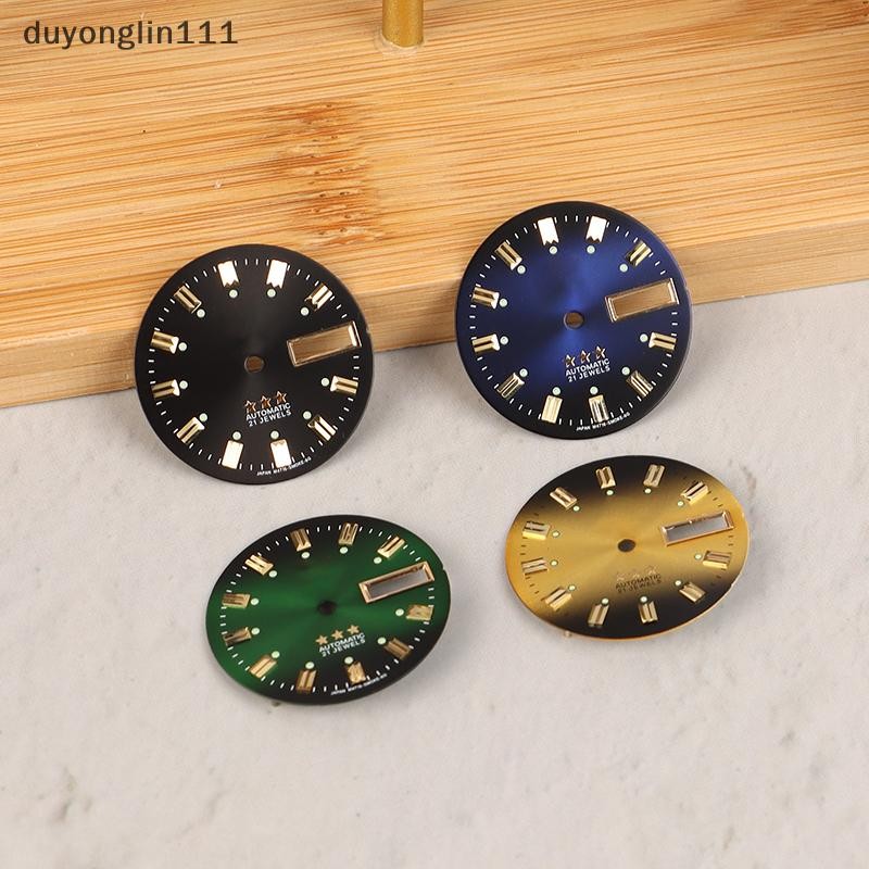 (duyonglin111) Mostrador De Relógio Vintage , Peças DIY , 3 Estrelas , Calendário Duplo , Acessórios Masculino Literal P