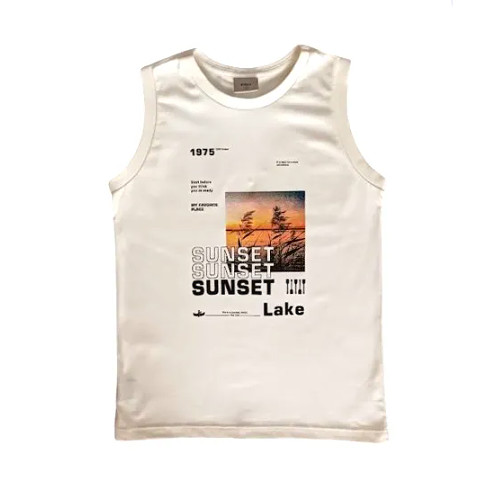 REGATA INFANTIL MENINO SUNSET CARINHOSO OFF WHITE