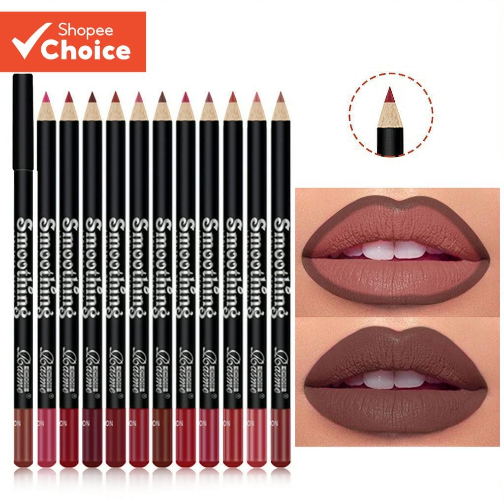 Lápis Delineador Labial De Cor Única , À Prova D'água De Manchas , Resistente A Transferência , Maquiagem , Batom , Cosm