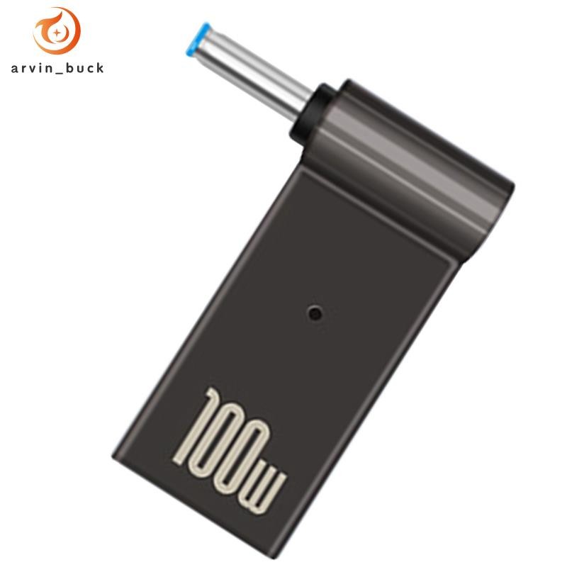 USB Tipo C Fêmea Para 4.5x3.0mm Jack Plug Adaptador De Carregamento Do Portátil 100W PD Carregador De Energia Conector P